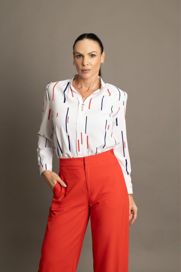 Blusa Social Colorida