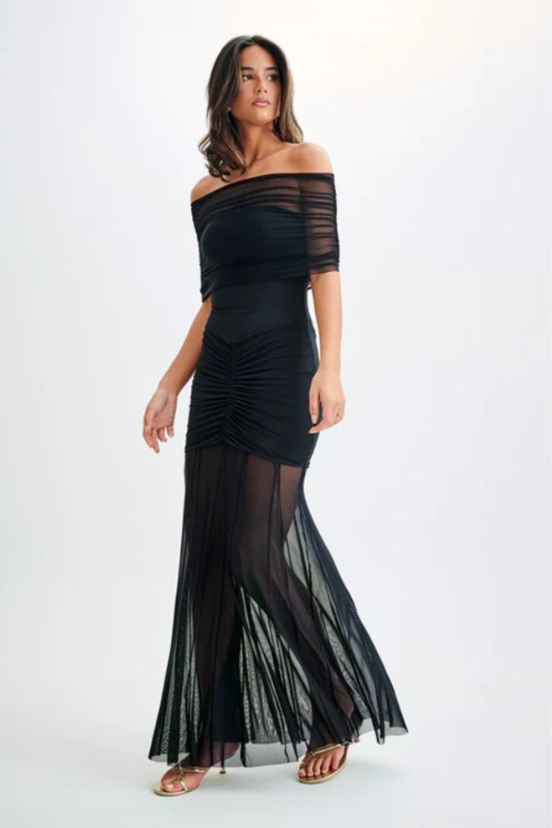 Vestido Longo Ombro a Ombro