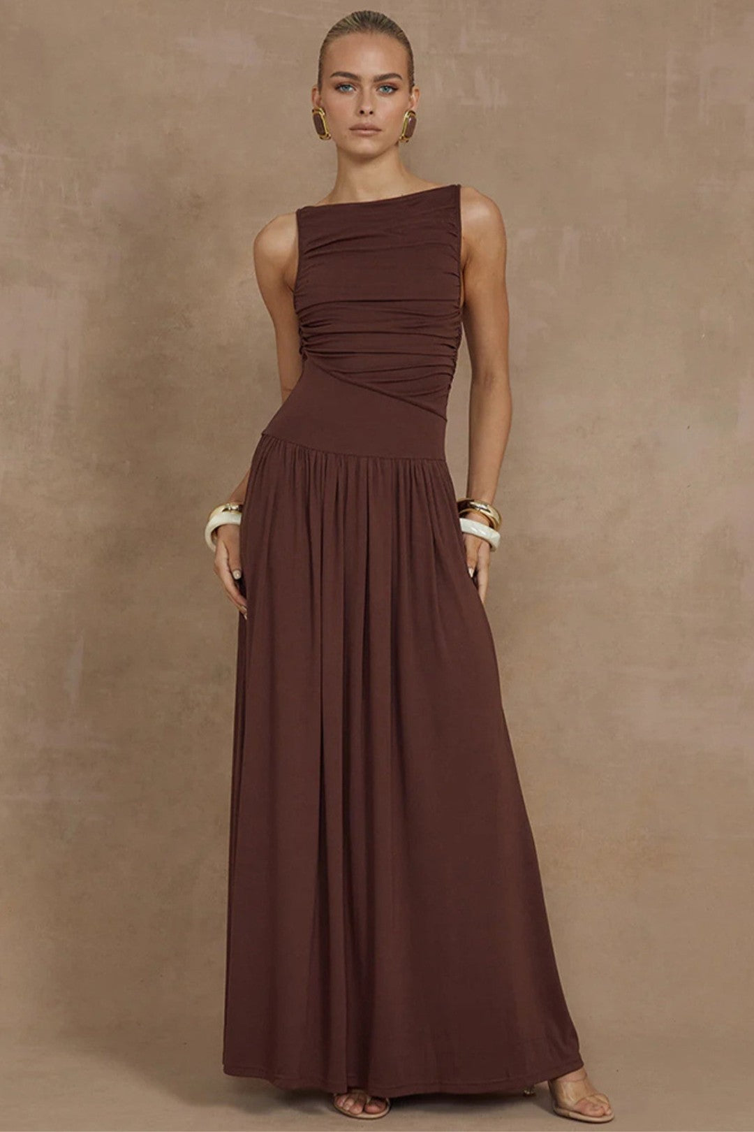 Vestido Longo Franzido