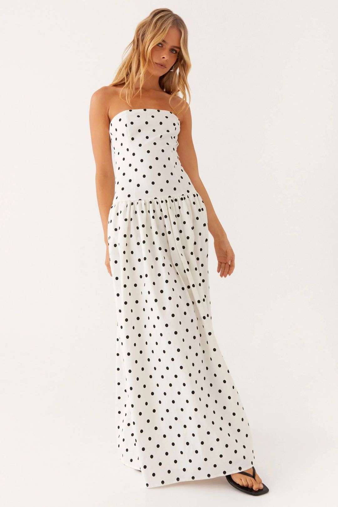 Vestido Longo Polkadot