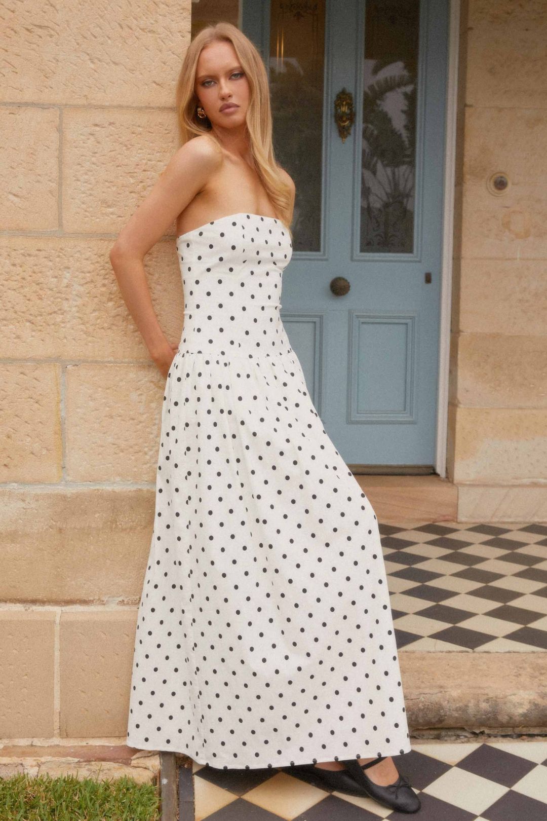 Vestido Longo Polkadot