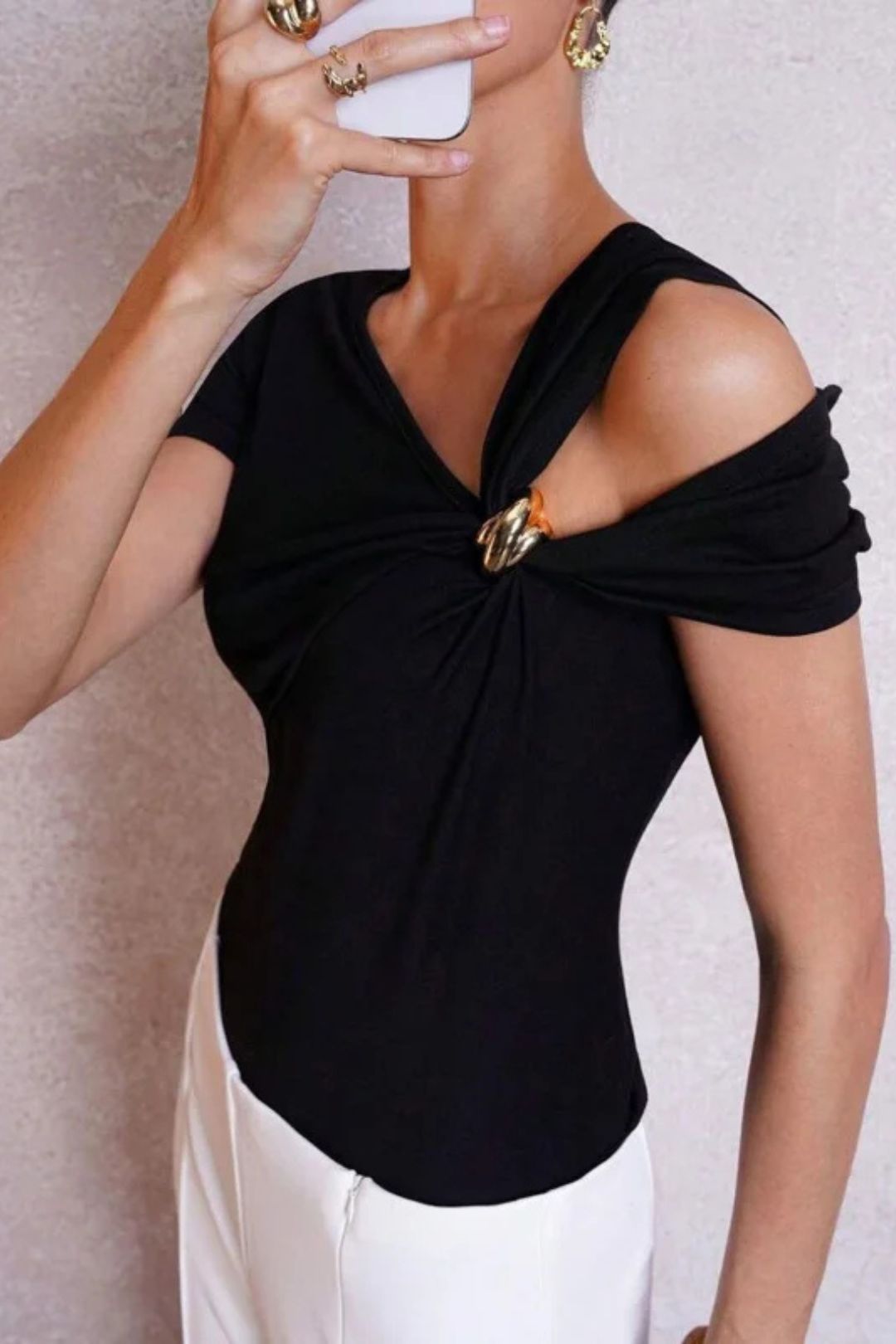 Blusa Assimétrica Casual