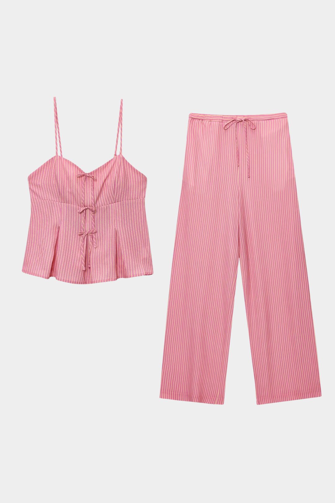 Conjunto Listrado de Verão Casual