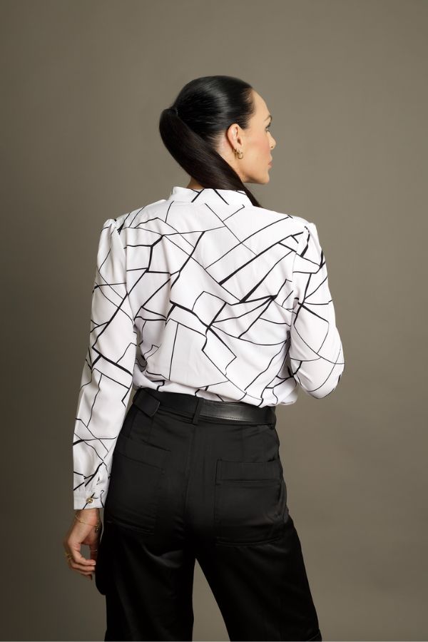 Blusa Social Geométrica