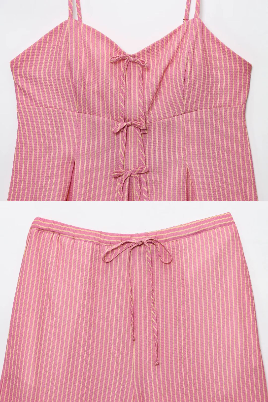 Conjunto Listrado de Verão Casual