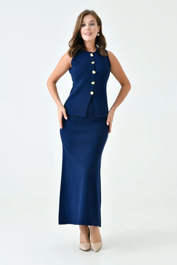 Conjunto Feminino Elegante Malha