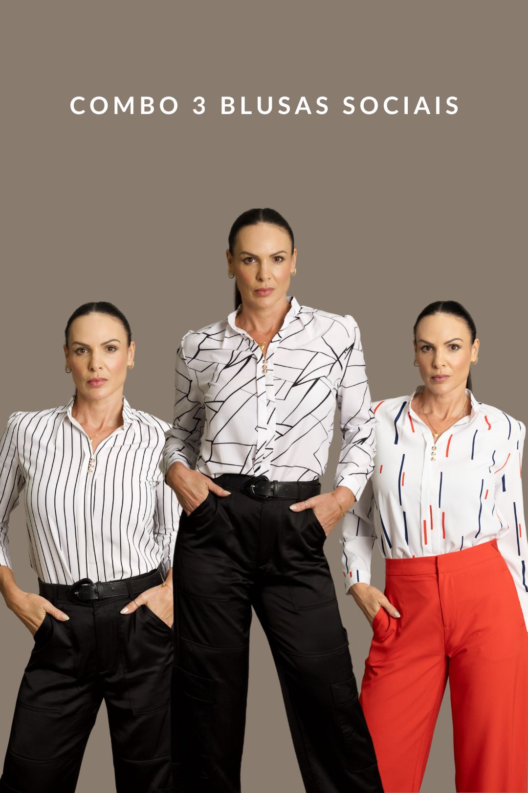 Blusa Social Elegante - Pague 2 e Leve 3