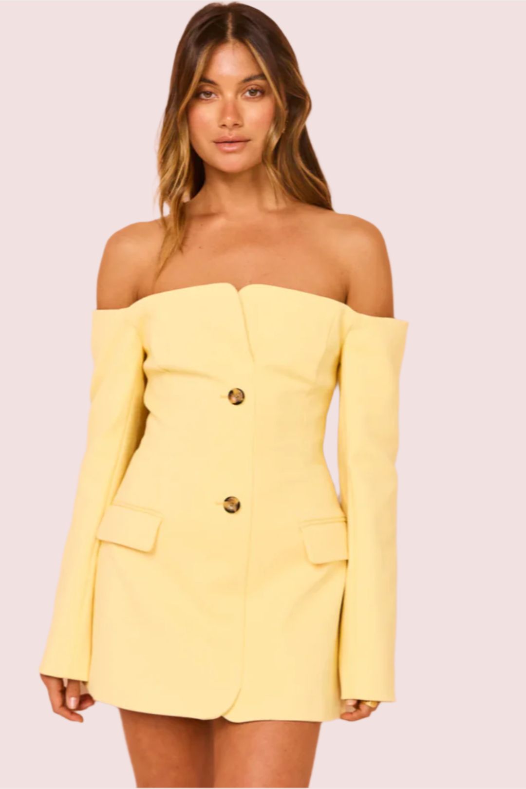 Vestido Blazer Ombro a Ombro