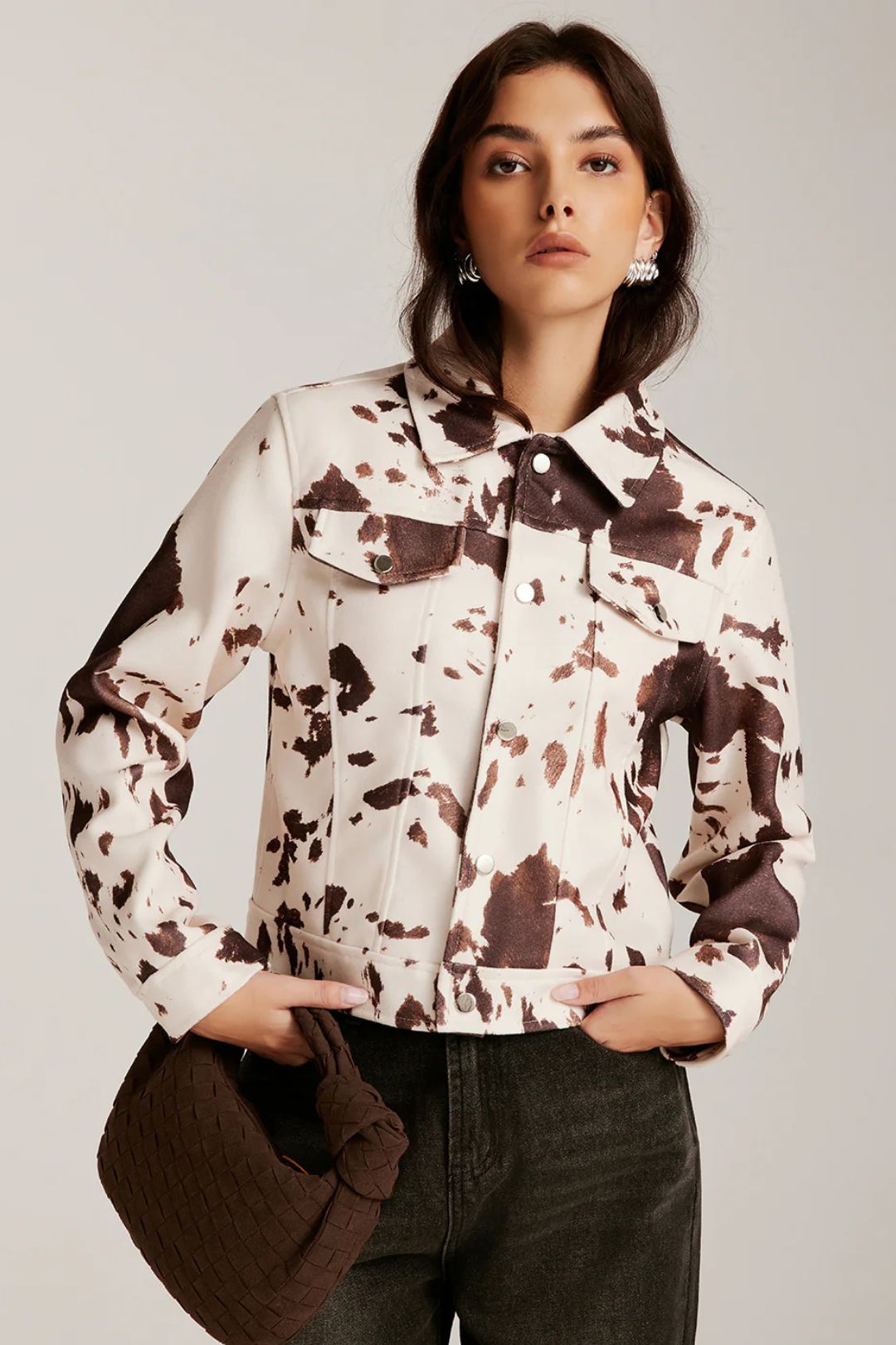 Jaqueta Feminina Cow Print