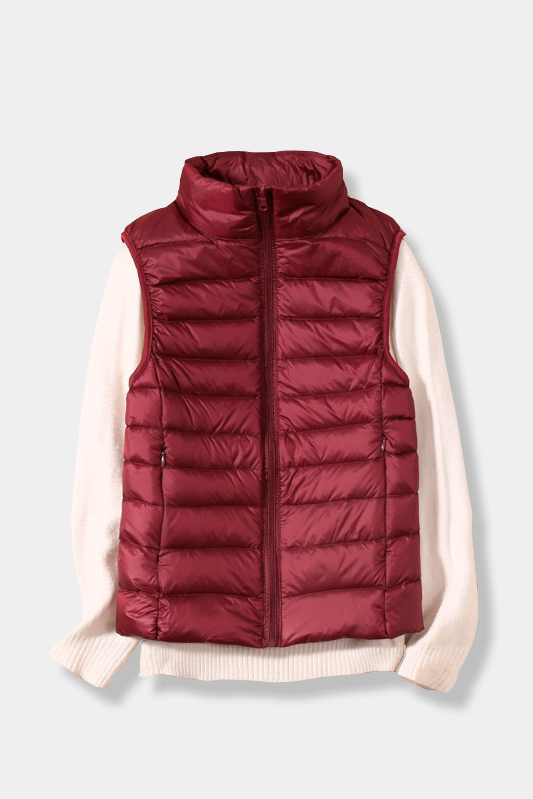 Colete Puffer Feminino Gola Alta