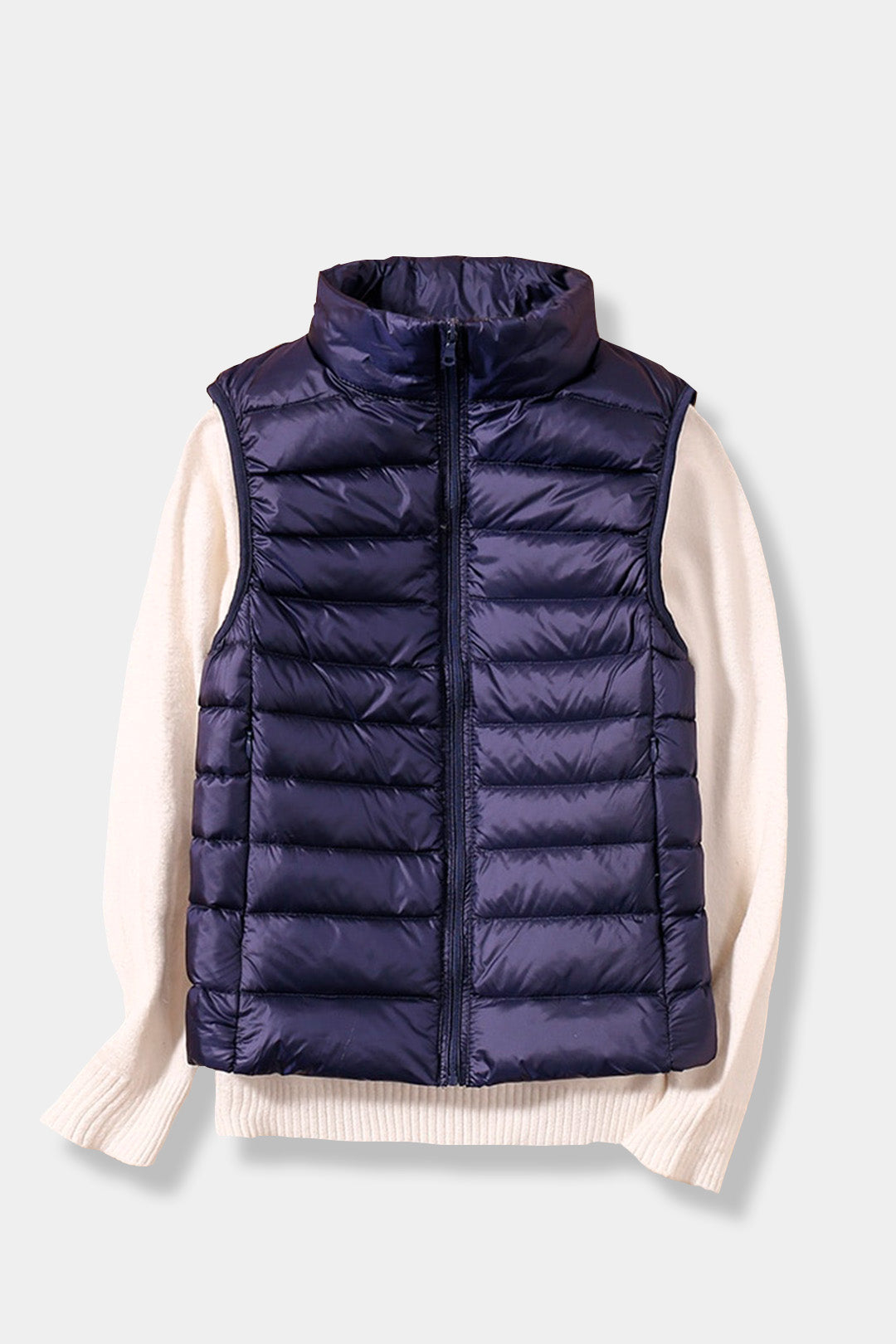 Colete Puffer Feminino Gola Alta