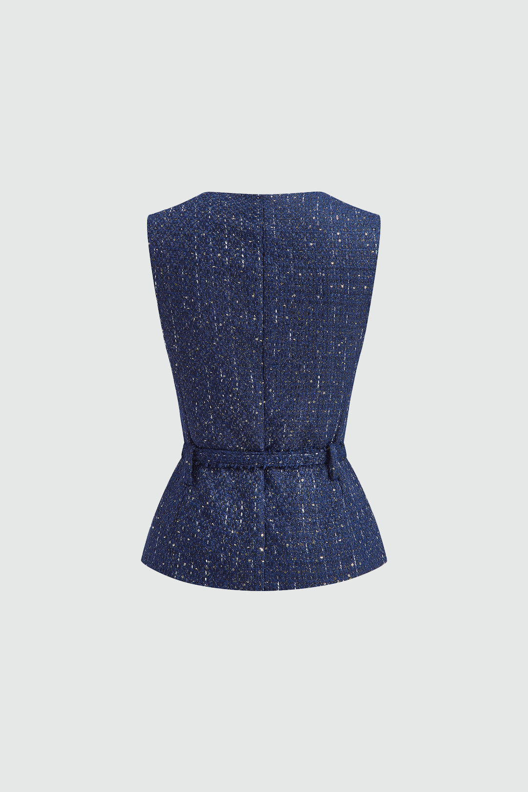 Colete Tweed com Cinto