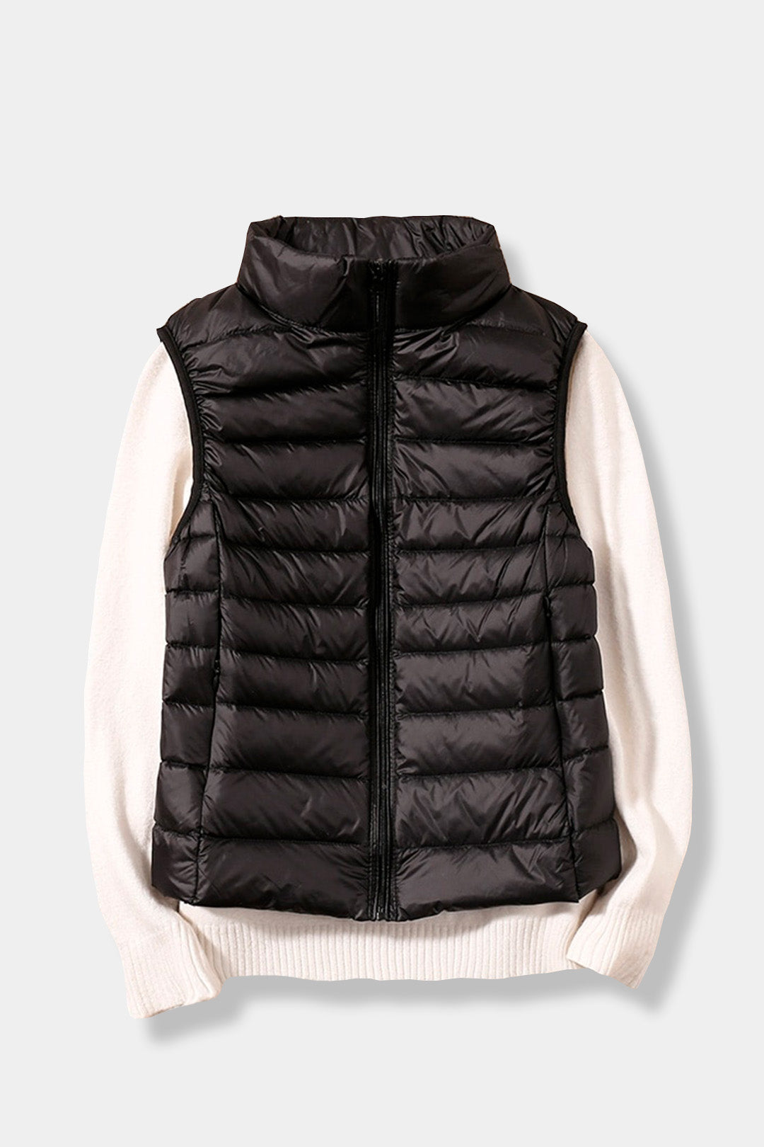 Colete Puffer Feminino Gola Alta