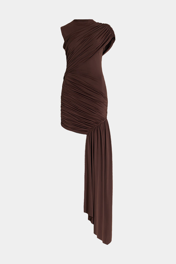Vestido Curto Plissado