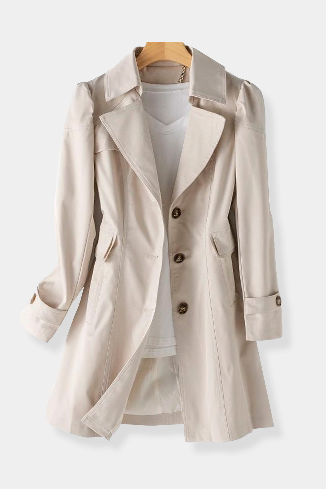 sobretudo feminino casual branco