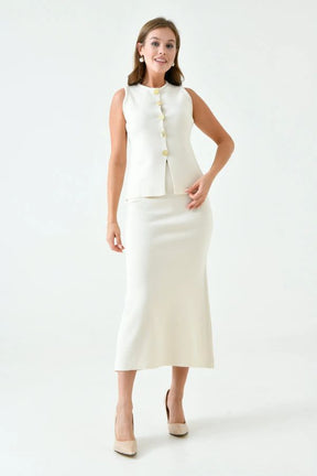 Conjunto Feminino Elegante Malha