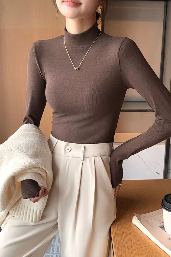 Suéter Feminino Gola Alta