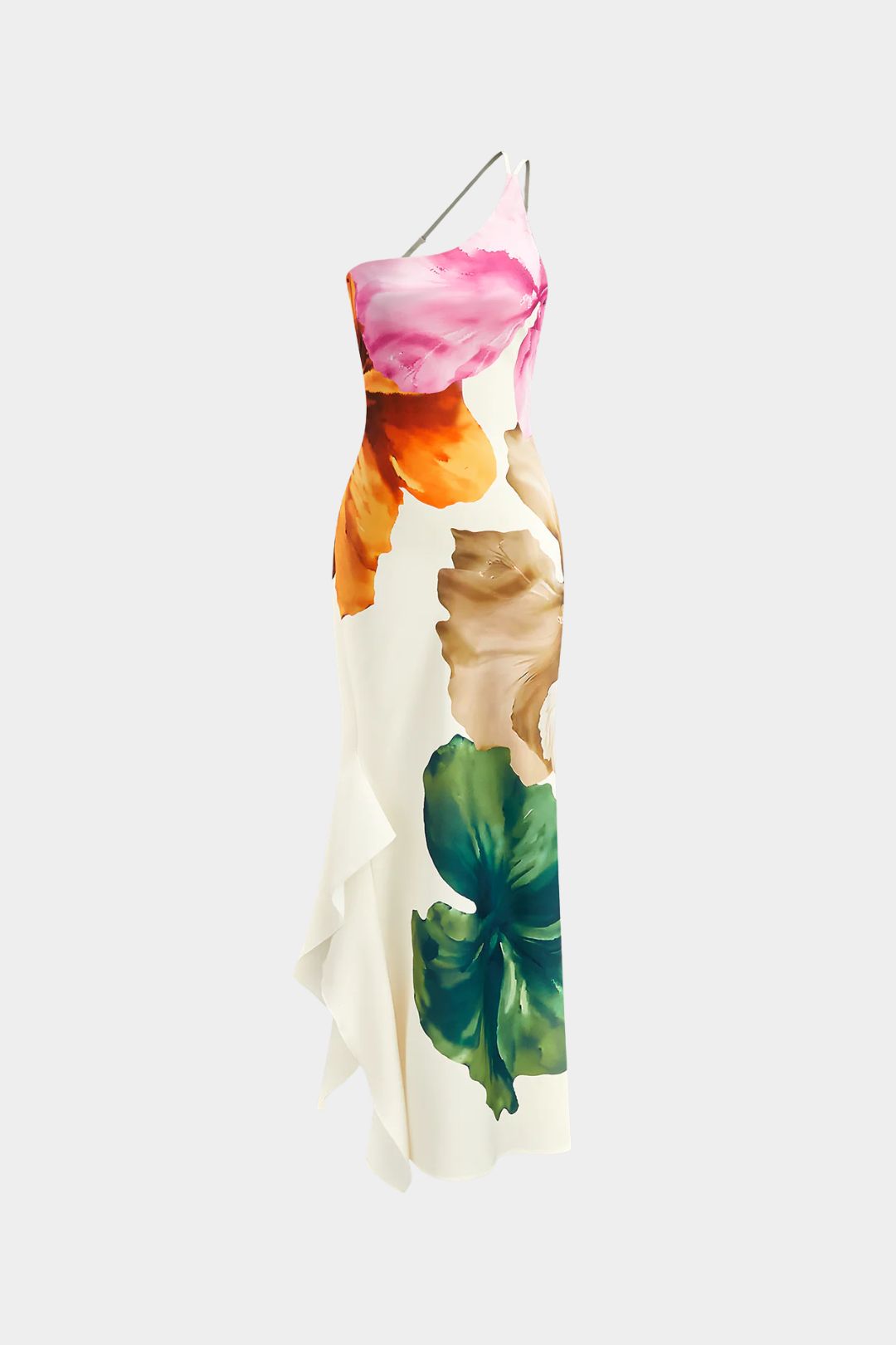 Vestido Floral Assimétrico