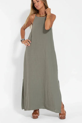 Vestido Longo Linho