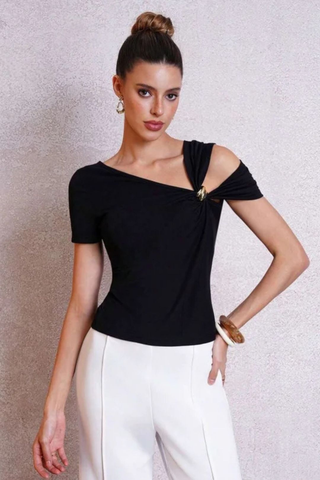 Blusa Assimétrica Casual