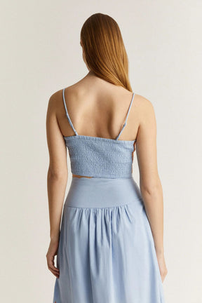 Conjunto Top e Saia Bordado