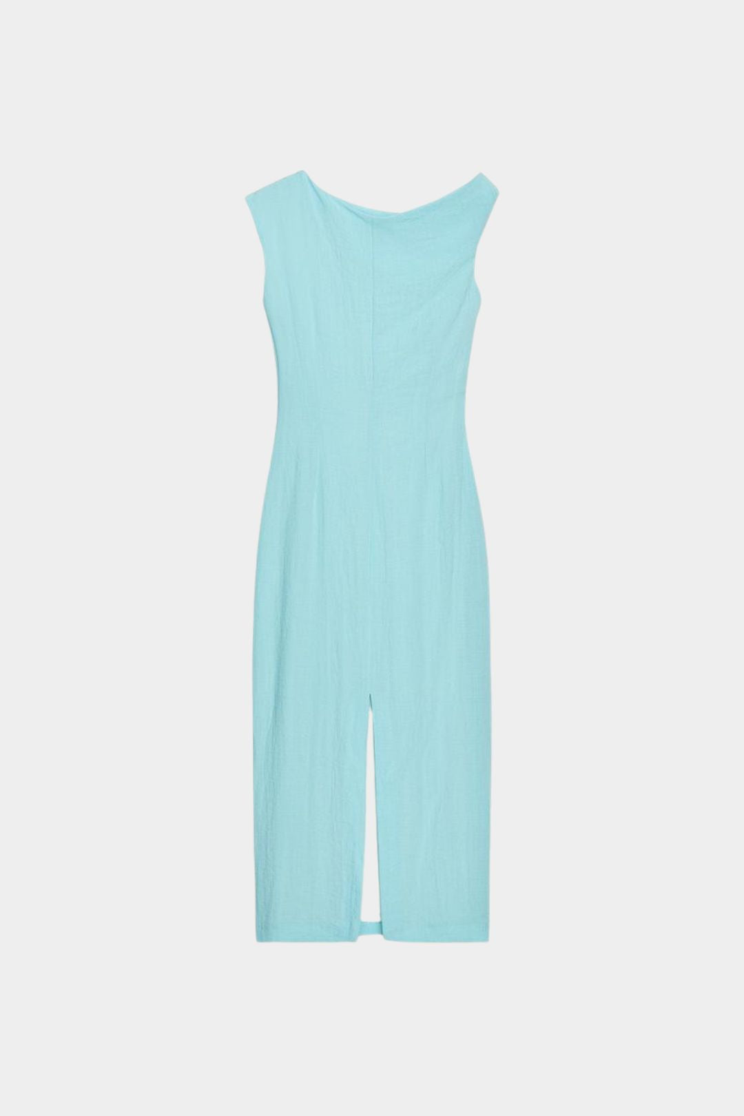 Vestido Midi Assimétrico Turquesa
