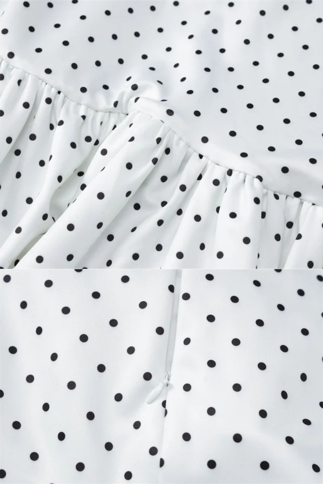 Vestido Midi Peplum Poá