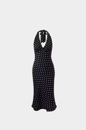 Vestido Midi Casual Poá