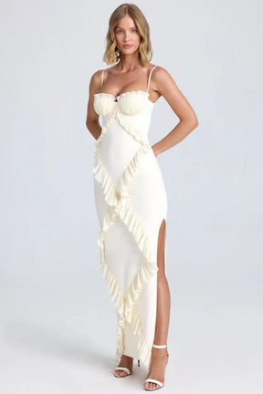 Vestido Maxi com Babados