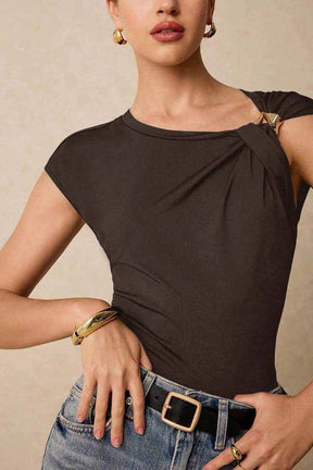 Blusa Assimétrica Drapeada