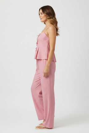 Conjunto Listrado de Verão Casual