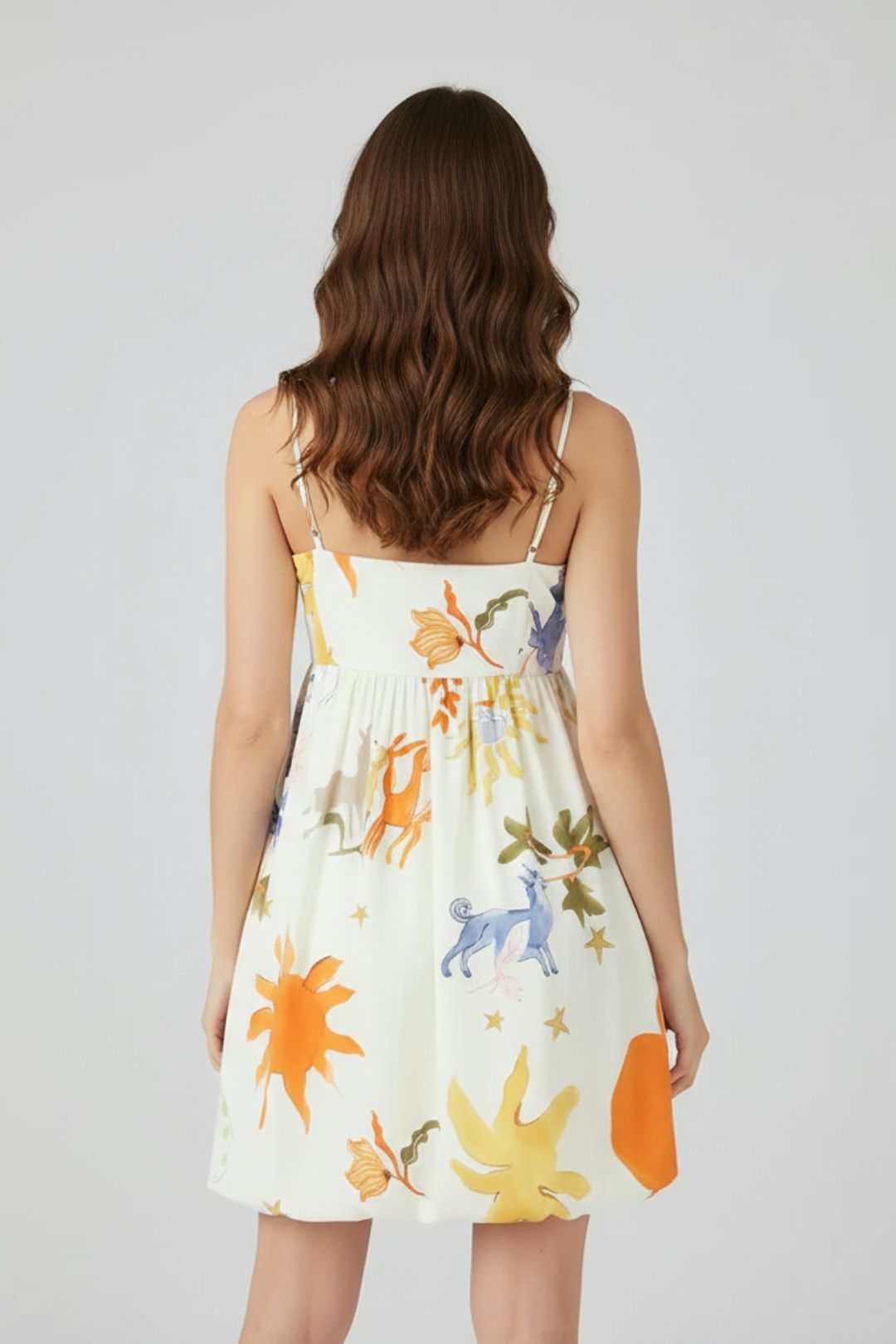 Vestido Balonê Estampado