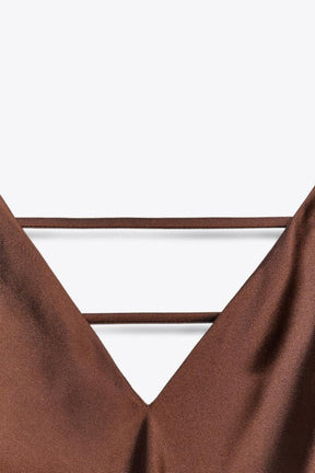 Vestido Midi Acetinado
