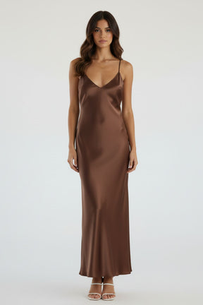 Vestido Midi Acetinado