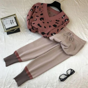 Conjunto Inverno Feminino Tricot Estampado