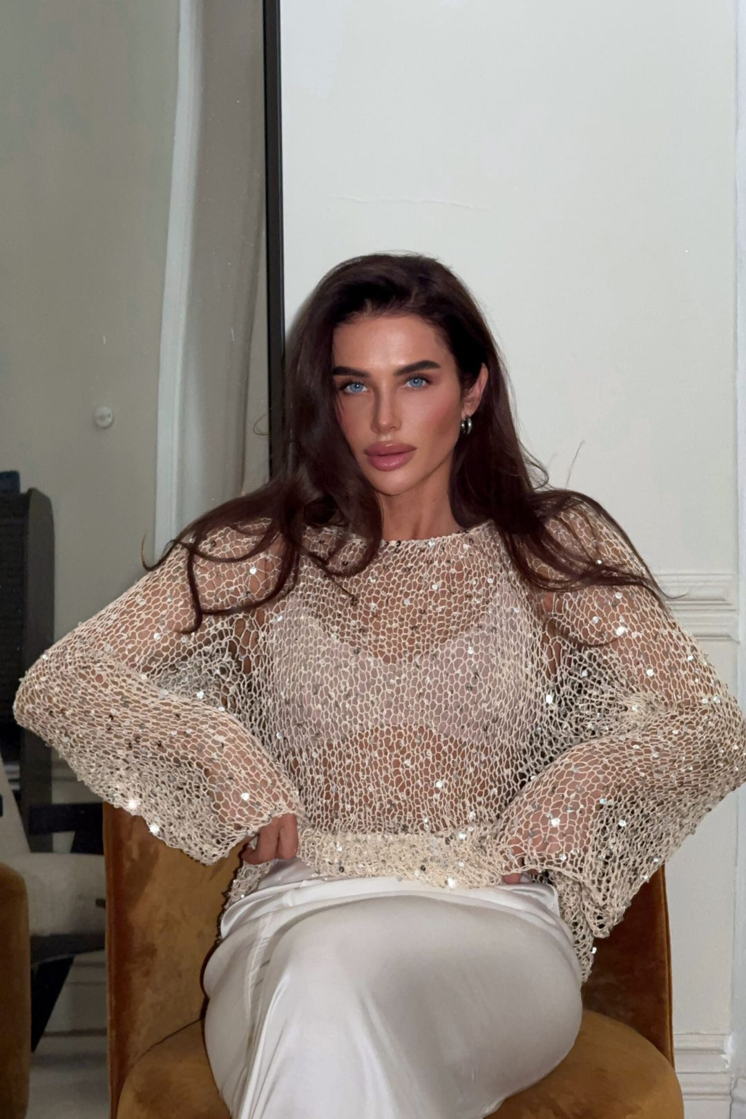 Blusa Tricot Paetê