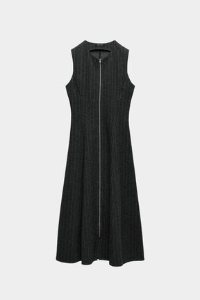 Vestido Midi Risca de Giz
