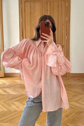 Camisa Elegante com Babados