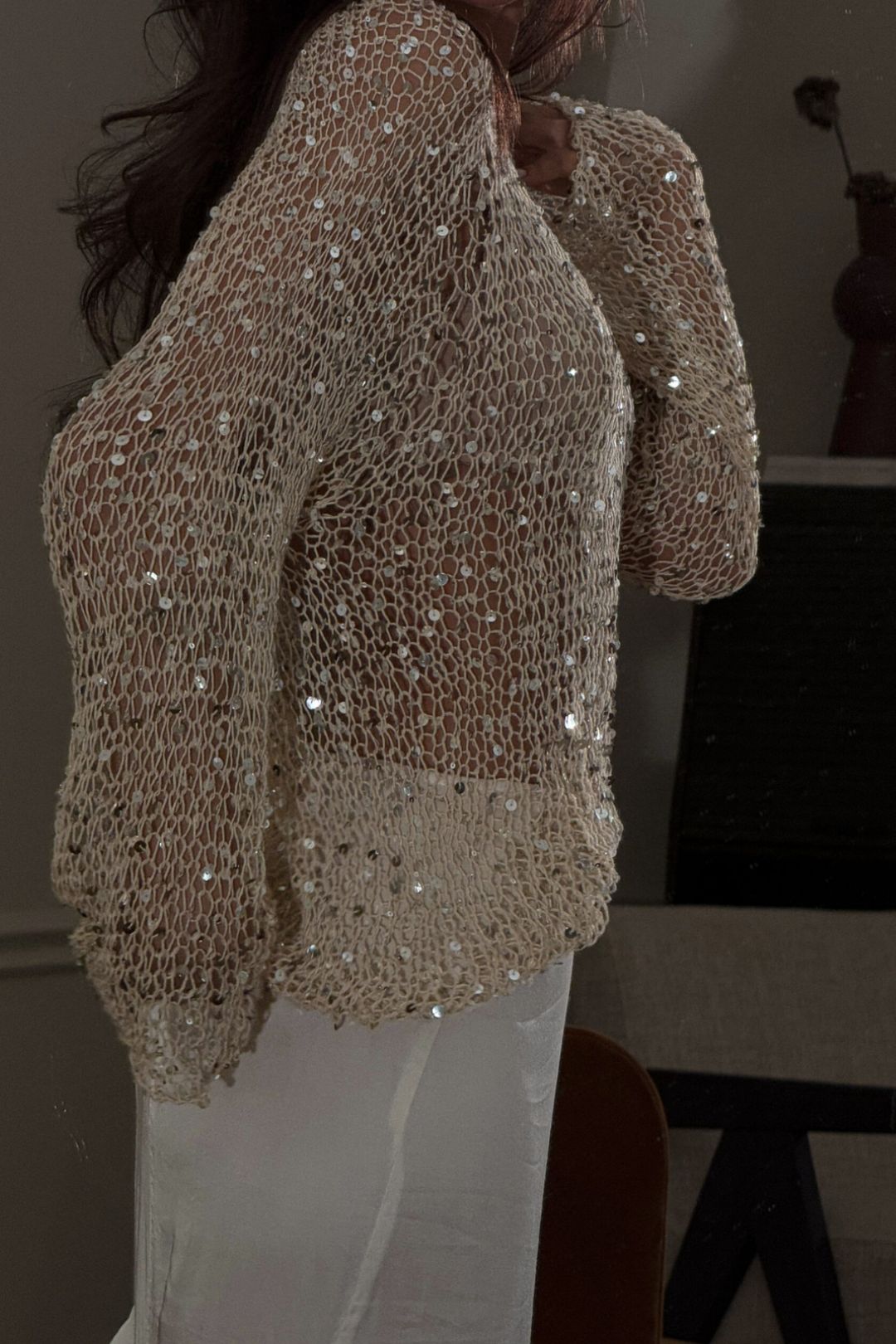 Blusa Tricot Paetê