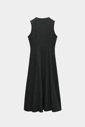 Vestido Midi Risca de Giz