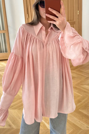 Camisa Elegante com Babados