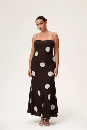 Vestido Longo Elegante Poá