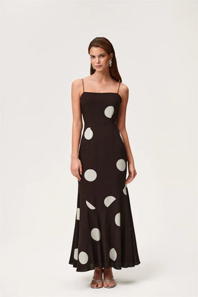 Vestido Longo Elegante Poá