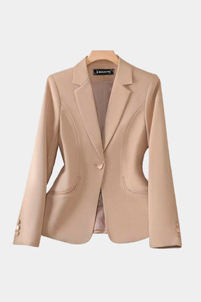 blazer feminino alfaiataria marrom