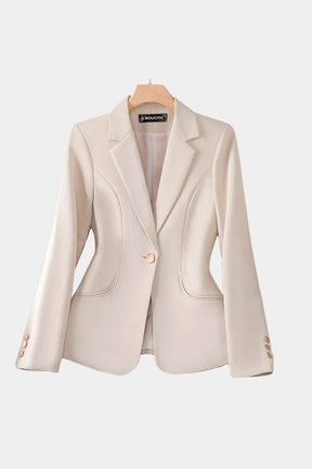 blazer feminino alfaiataria bege