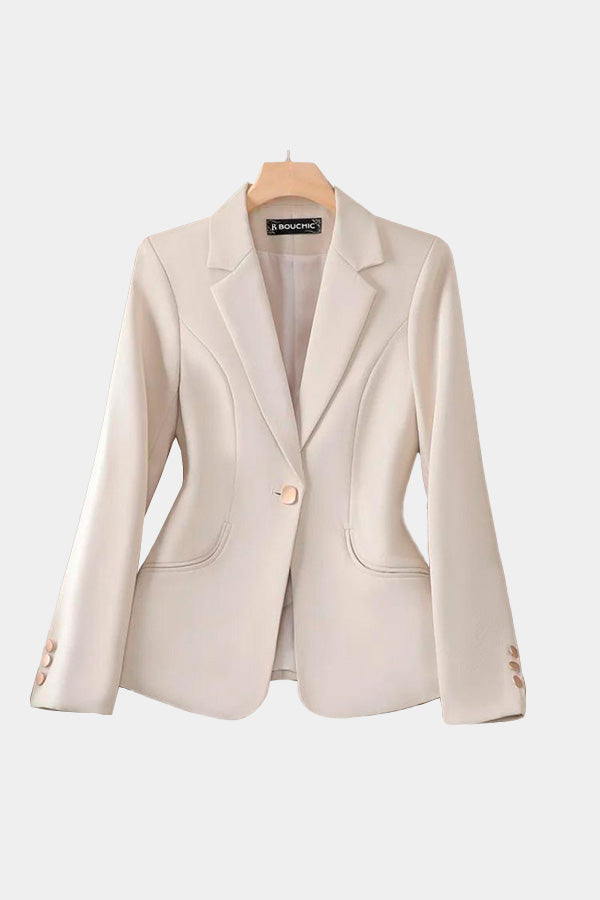 blazer feminino alfaiataria bege