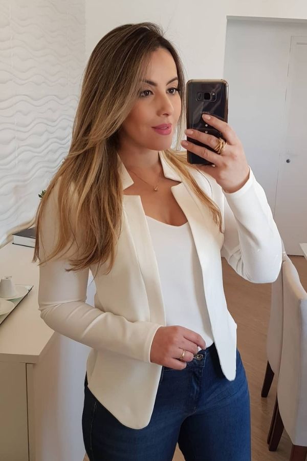 blazer feminino casual bouchic