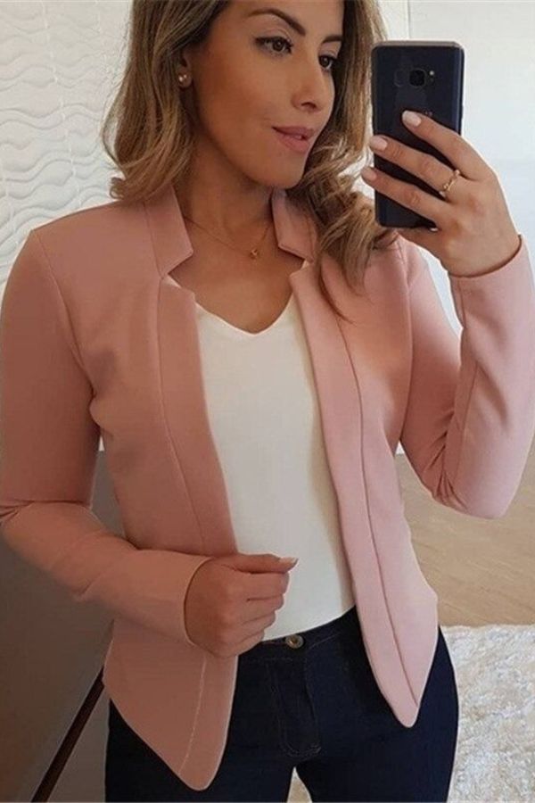 blazer feminino casual bouchic