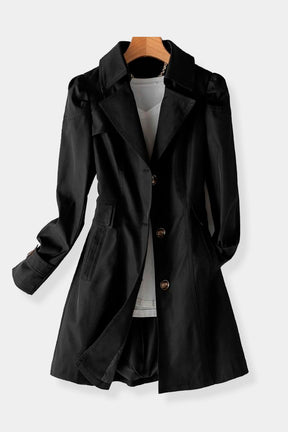 sobretudo feminino casual preto